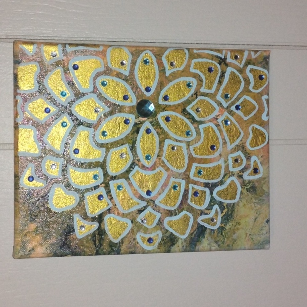 Hand painted / poured canvas